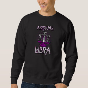 Sudadera Rótulo Asexual Libra Zodiac Concurso de Horóscopo 
