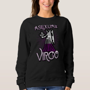 Sudadera Rótulo asexual Virgo Zodiac Horoscopio de cumpleañ