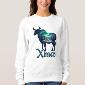 Sudadera Rótulo astrológico Taurus Xmas Celebración