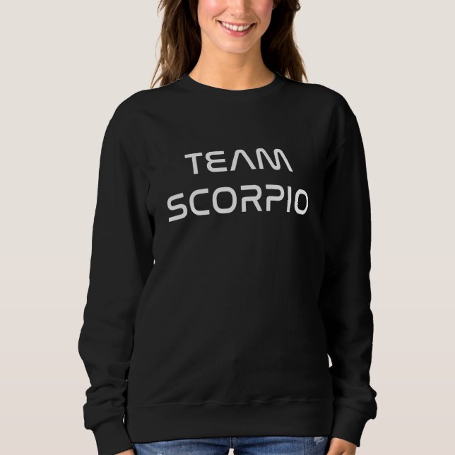 Sudadera Rótulo Astrológico Zodiac de Guay Team Scorpio (Anverso)