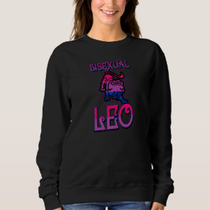 Sudadera Rótulo bisexual Leo Zodiac Cumpleaños Horoscopio C