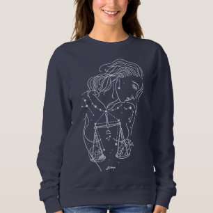 Sudadera Rótulo chica Libra Zodiac