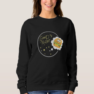 Sudadera Rótulo de alimentos Cheeseburger y Fry Francés