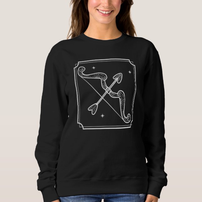 Sudadera Rótulo de Astrología Zodiac Pisces Sagittarius 11 (Anverso)