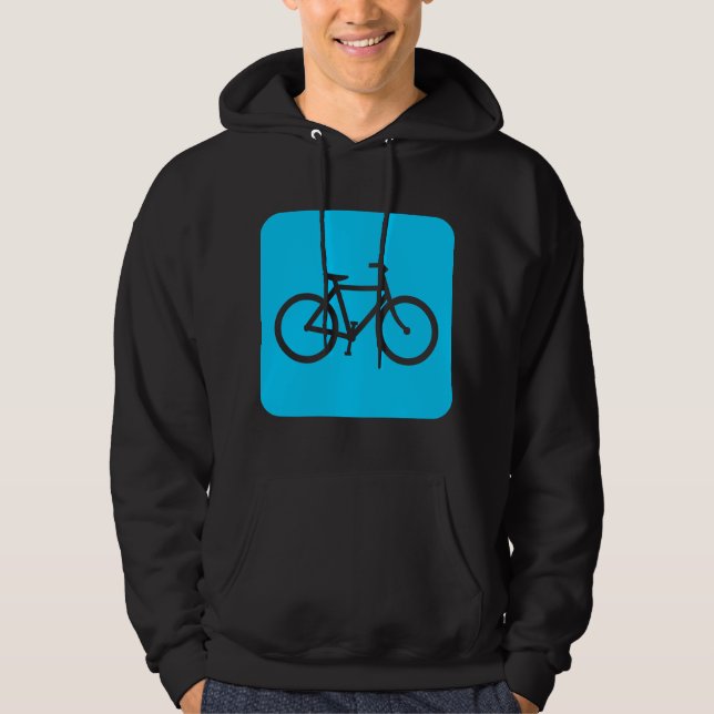 Sudadera Rótulo de bicicleta - Azul cielo (Anverso)