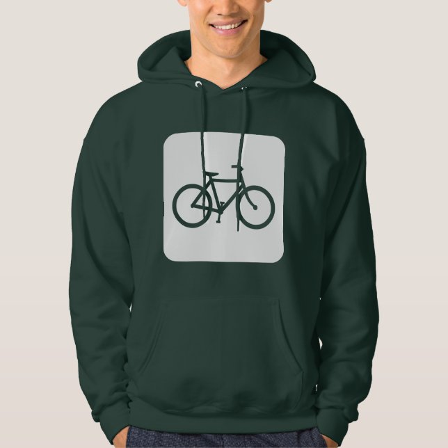Sudadera Rótulo de bicicleta - Blanco (Anverso)