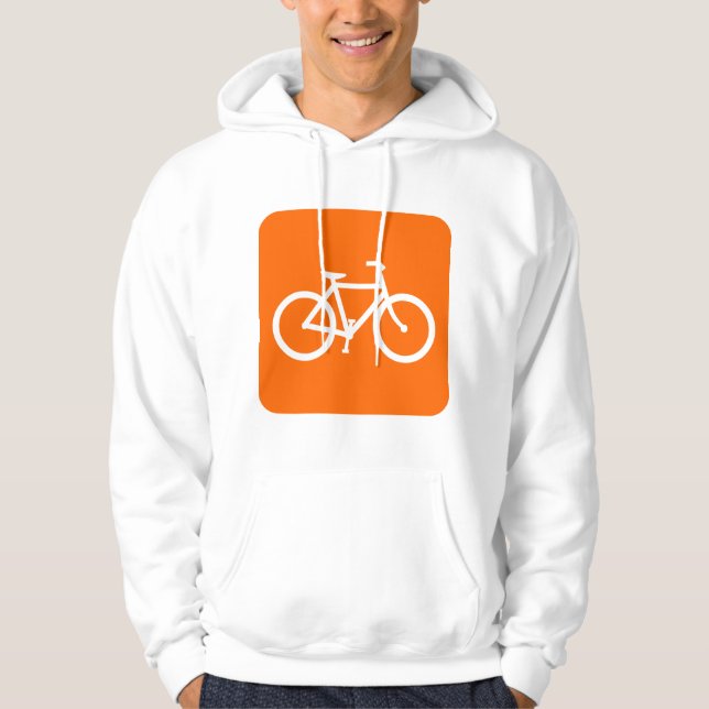 Sudadera Rótulo de bicicleta - Blanco (Anverso)