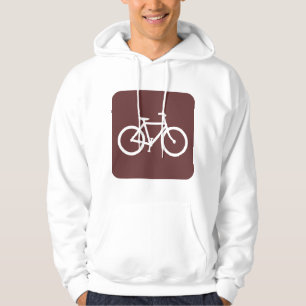 Sudadera Rótulo de bicicleta - Marrón oscuro