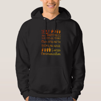 Sudadera Rótulo de Conciencia Sorda Sordera Guerrero De La