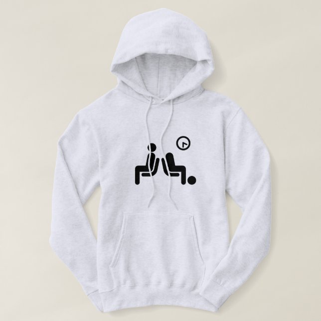 Sudadera Rótulo de espera larga (Diseño del anverso)