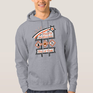 Sudadera Rótulo de Halloween retro vintage - Truco o trato