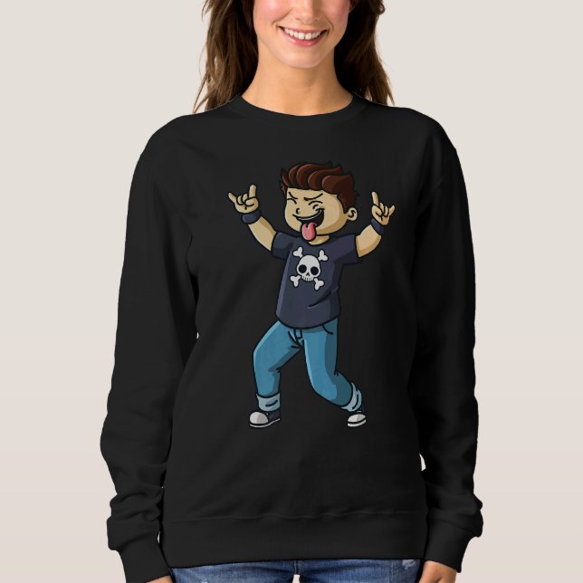 Sudadera Rótulo de mano dura de Rockefeller School Boy Musi (Anverso)