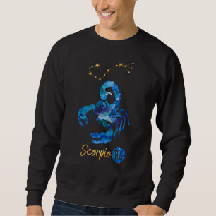 Sudadera Rótulo de nacimiento de Scorpio Zodiac