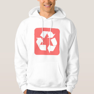Sudadera Rótulo de reciclaje - Rosa tropical