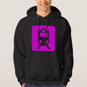 Sudadera Rótulo de tren - Magenta