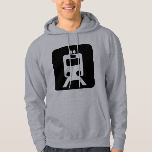 Sudadera Rótulo de tren - Negro