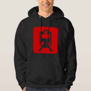 Sudadera Rótulo de tren - Rojo