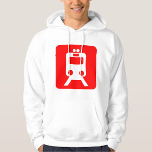 Sudadera Rótulo de tren - Rojo