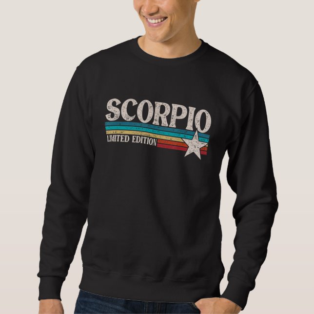 Sudadera Rótulo Escorpio Zodiac (Anverso)