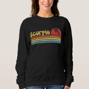Sudadera Rótulo Escorpio Zodiaco 70 Estilo Hippie 3