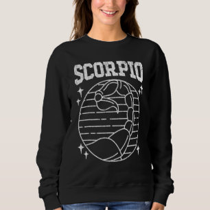 Sudadera Rótulo Escorpio Zodiaco Gráfico 1