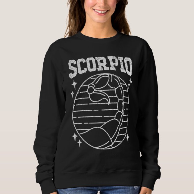 Sudadera Rótulo Escorpio Zodiaco Gráfico 1 (Anverso)