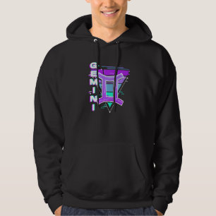 Sudadera Rótulo Gemini Zodiac Vaporwave Estética 80s 90s Me
