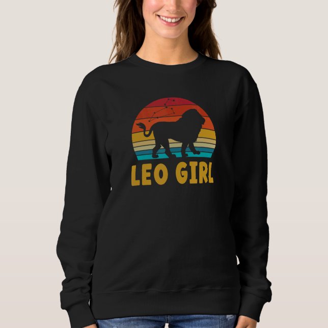 Sudadera Rótulo Leo Chica Zodiac (Anverso)
