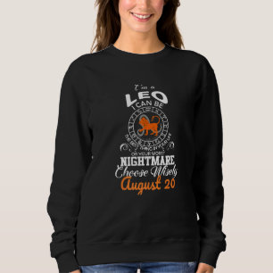 Sudadera Rótulo Leo Zodiac Agosto 20 Horoscopio Cumpleaños