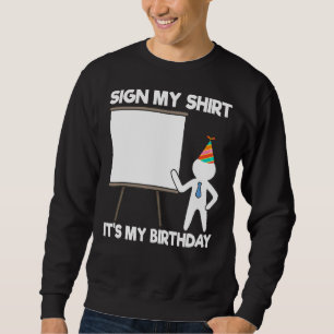 Sudadera Rótulo mi mi cumpleaños feliz parte de la familia