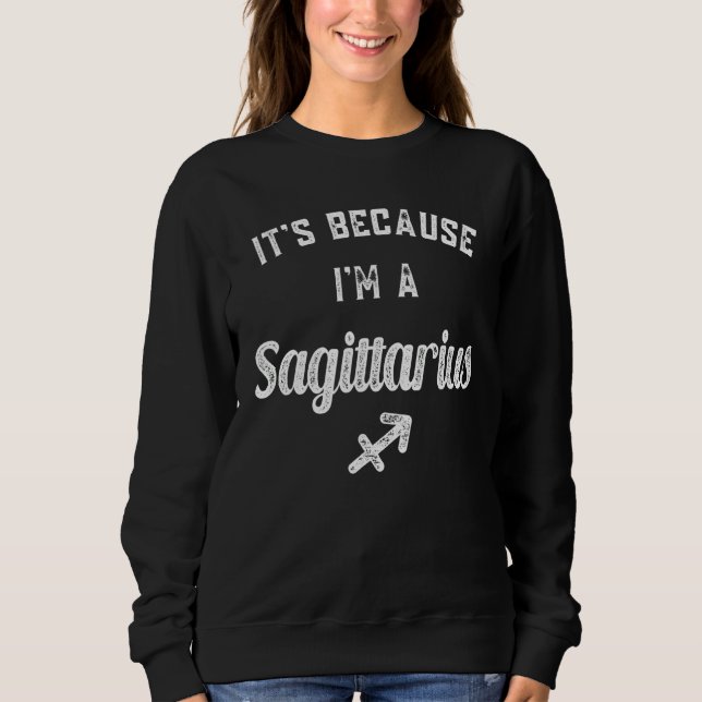 Sudadera Rótulo Sagittarius Zodiac (Anverso)