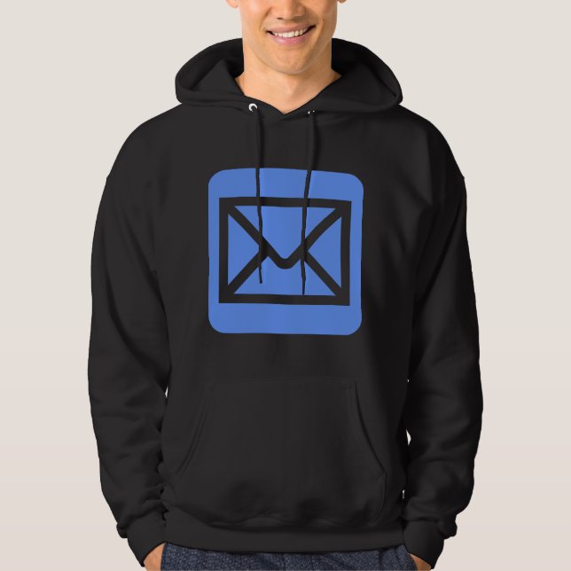 Sudadera Rótulo sobre - Azul bebé (Anverso)
