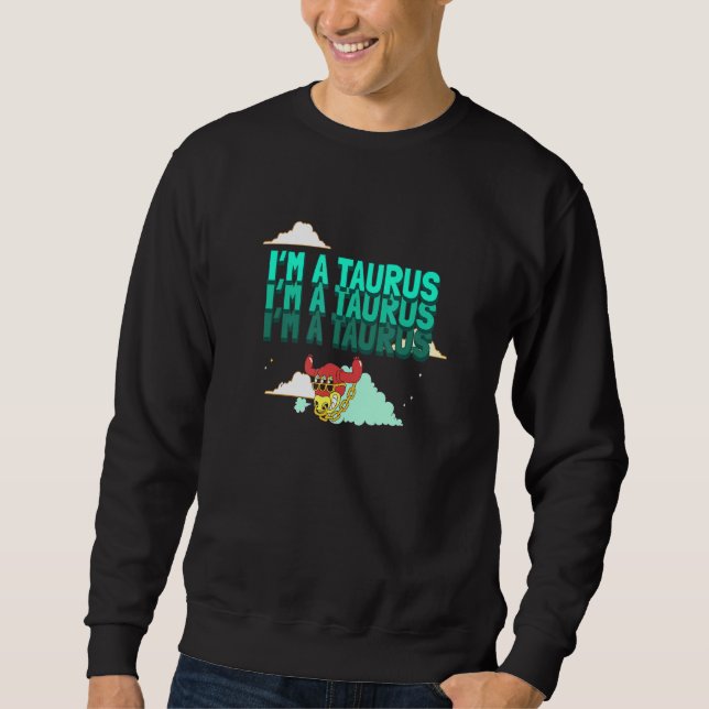 Sudadera Rótulo Taurus Zodiac (Anverso)