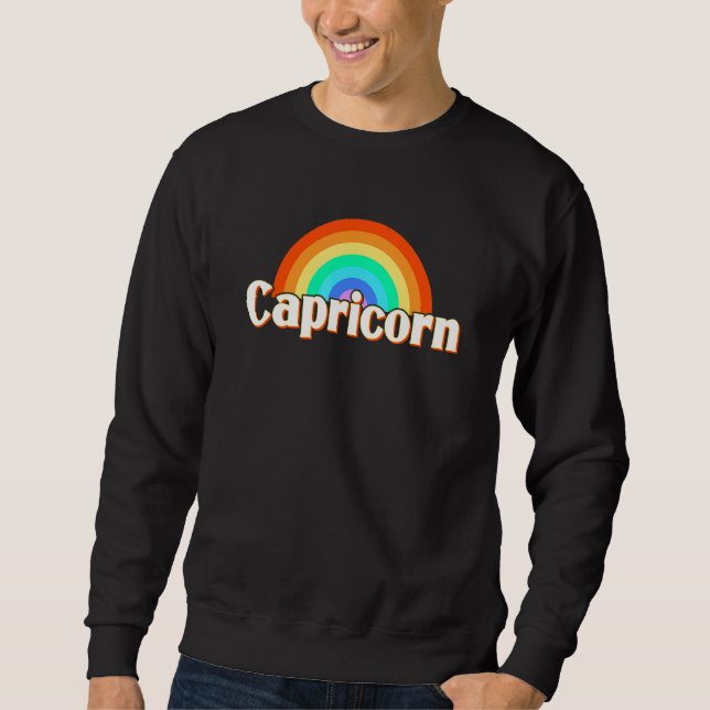 Sudadera Rótulo Zodiac de Capricornio (Anverso)