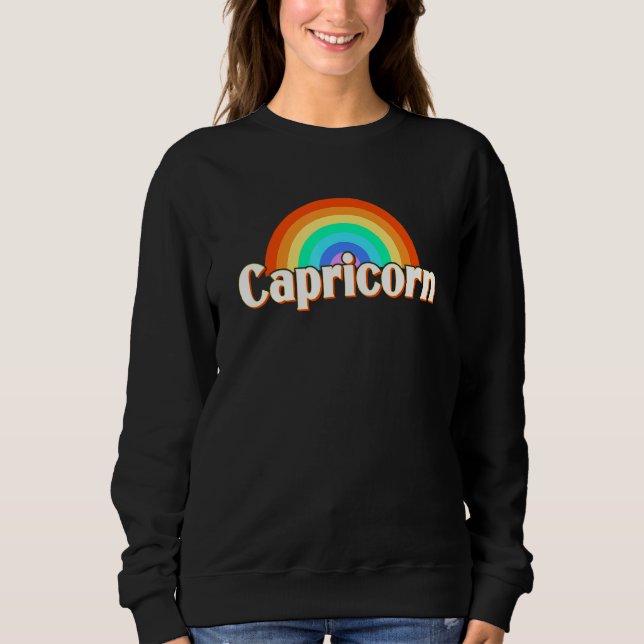 Sudadera Rótulo Zodiac de Capricornio (Anverso)
