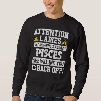 Sudadera Rótulo Zodiac Pisces Girlfriend Gráfico