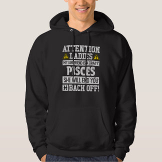 Sudadera Rótulo Zodiac Pisces Girlfriend Gráfico