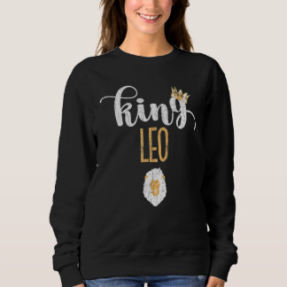 Sudadera Rótulo Zodiac Rey Leo Gráfico