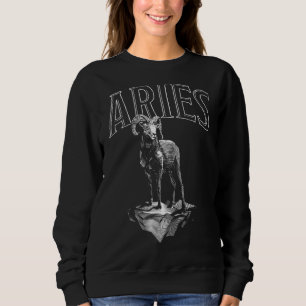 Sudadera Rótulo Zodiaco Aries Astrología Horoscopio