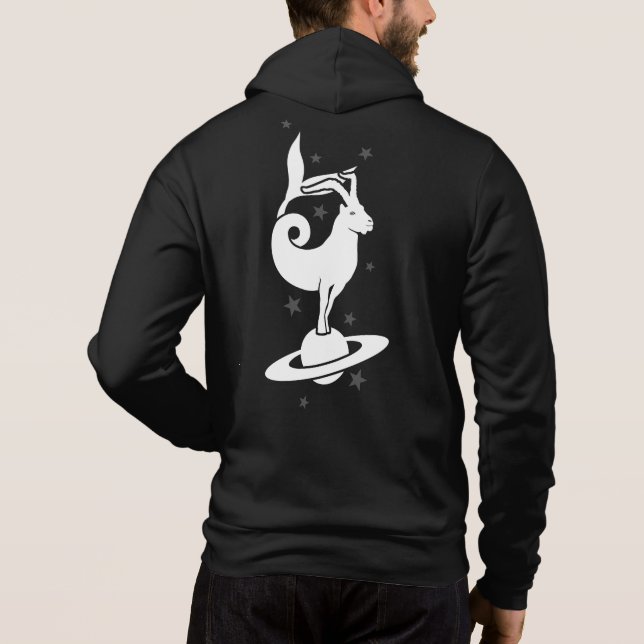 Sudadera Rótulo zodiaco de Capricornio (Reverso)