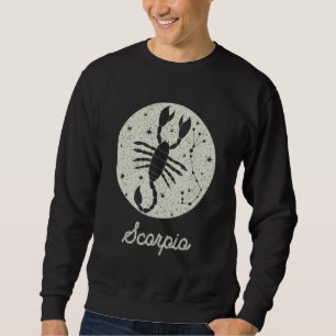 Sudadera Rótulo zodiaco Escorpio Gráfico de cumpleaños para
