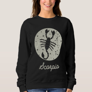 Sudadera Rótulo zodiaco Escorpio Gráfico de cumpleaños para