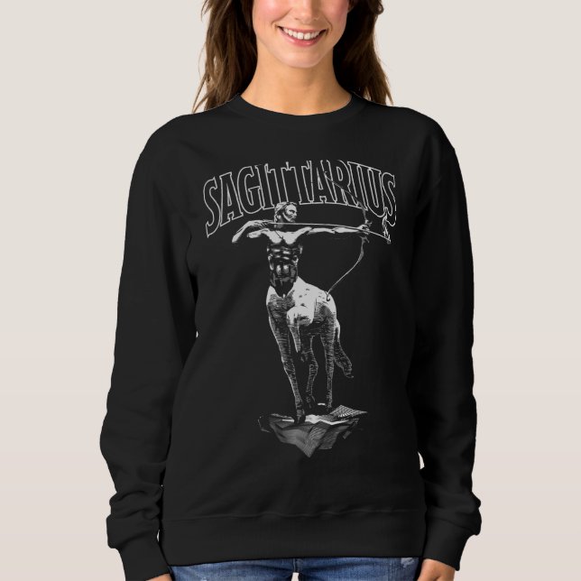 Sudadera Rótulo Zodiaco Sagittarius Astrología Horoscopio (Anverso)