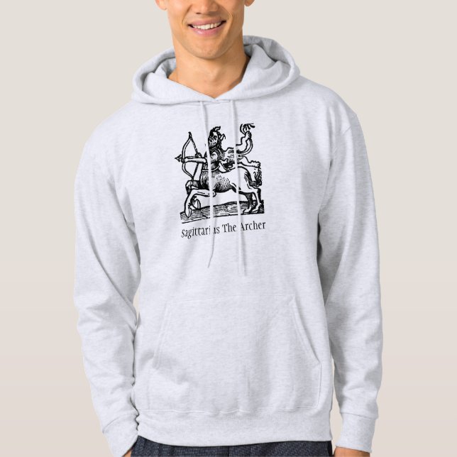 Sudadera Rótulos Zodiac del Renacimiento Medieval Sagittari (Anverso)