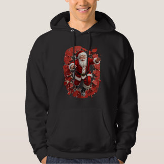Sudadera Rotura de pared de Navidad de Santa Claus