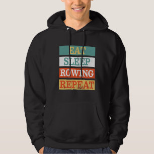 Sudadera Rower Eat Sleep Rowing Repetir Funny Retro Vintage