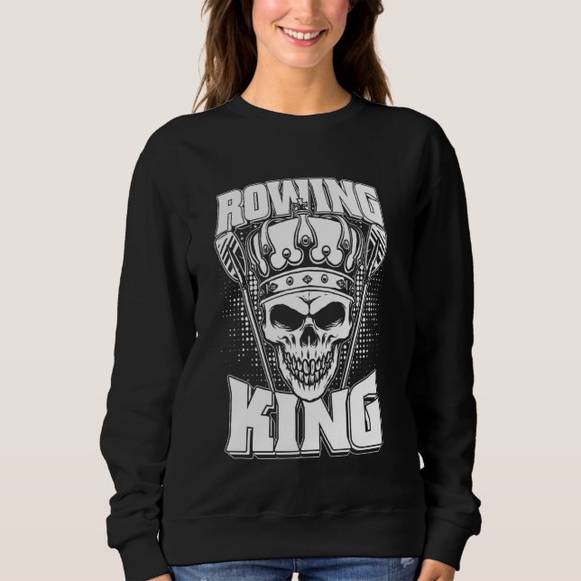 Sudadera Rower Skull - Rey de remo de barcos de fila (Anverso)