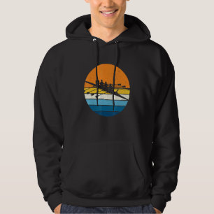 Sudadera Rowing Sports Retro Vintage Sunset Rowing Carreras