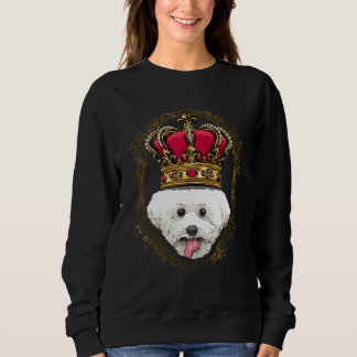 Sudadera Royal Bichon Frise King Queen Princess Doggo Puppy