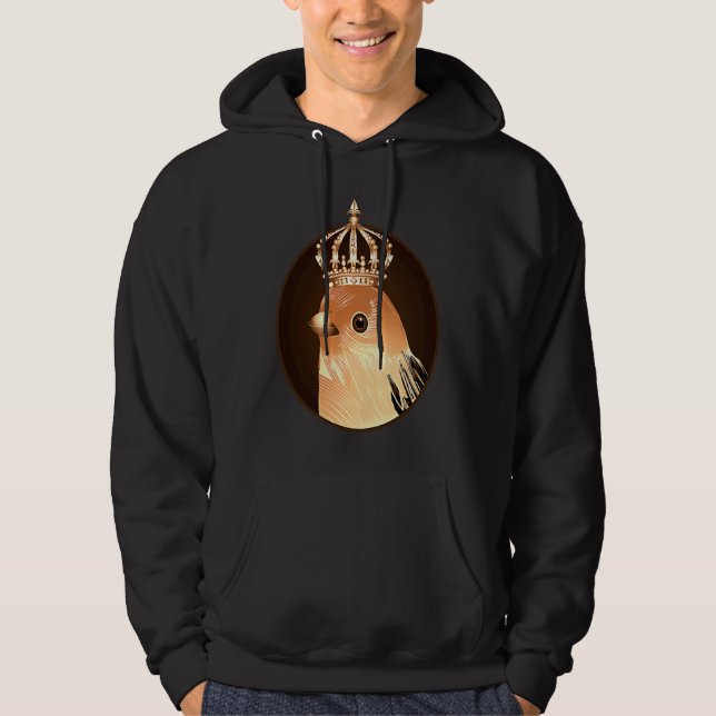 Sudadera Royal bird as portrait with golden crown  1 (Anverso)